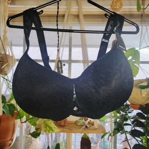 Black Lace Balconette Bra (52DD)